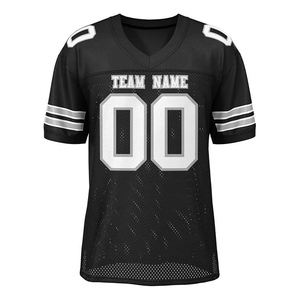 Camiseta de Fútbol Americano Personalizada al por Mayor, Hecha a Medida, Transpirable, 100% Poliéster, Logotipo Frontal, Secado Rápido - Product Image 6