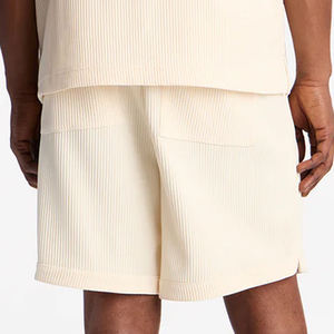 กางเกงขาสั้นผู้ชายคุณภาพสูง เหมาะสำหรับการพักผ่อนที่บ้าน การเคลื่อนไหวกลางแจ้ง และการใช้งานในช่วงวันหยุด / ดีไซน์ทันสมัยพร้อมเชือกผูก - Product Image 6