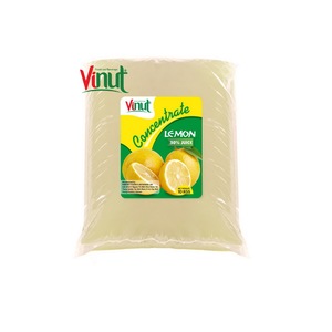 Concentré de jus de citron fraîchement pressé 30% de jus 50 Brix Sac de 10 kg Sans sucre ajouté Faible teneur en matières grasses VINUT OEM Marque privée - Product Image 3