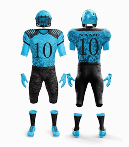 Uniforme de football américain de niveau professionnel pour hommes, sur mesure, compression, OEM, polyester, tissu respirant à séchage rapide, optimisé pour la vitesse - Product Image 1
