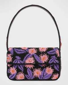 Sac à bandoulière bohème luxueux fait main avec des perles |   Sac à main tendance pour femme à bandoulière unique, motif vague océanique, fournisseur OEM Inde, export - Product Image 1