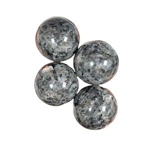 Vente en gros de sphère de cristal larvikite de style Feng Shui de haute qualité boule d'agate métaphysique de guérison pierre précieuse boule de cristal de décoration intérieure - Product Image 1