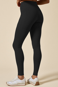 Leggings de yoga sin costuras para mujer, a prueba de sentadillas, anti cameltoe, cintura alta, bolsillos laterales, leggings largos de spandex. - Product Image 3