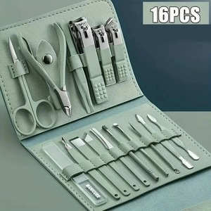 BAFA SURGICAL INSTRUMENTS SNI-NN-463 Portable Stainless Steel Manicure Set-Nail Clippers Scissors <b>Ear</b> <b>Pick</b> Thick Nails Care Feet - Product Image 5