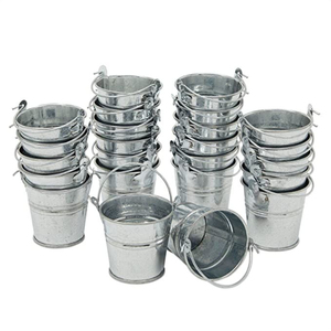 Cubos de hierro galvanizado al por mayor, cubos metálicos galvanizados con asa de madera para cenizas de jardín y uso doméstico general - Product Image 4