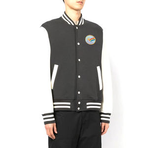 Men's Embroidered Varsity <b>Jacket</b> With Custom <b>Patchwork</b> Design And Comfortable Inner Lining Varsity <b>Jacket</b> - Product Image 2