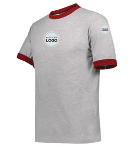 Camiseta Ringer de Algodón para Hombre, Estilo Adulto, Manga Corta, Personalizable con tu Marca, Unisex - Product Image 2