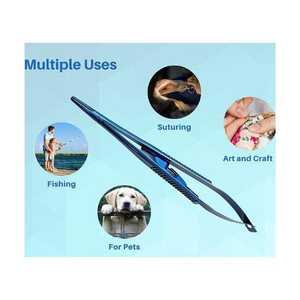 Juego de microinstrumentos Castroviejo: Portaagujas, tijeras y pinzas con revestimiento cerámico para cirugía oftálmica y microcirugía. - Product Image 2