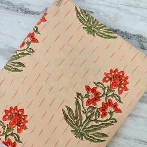 Tela de algodón ligera con estampado de bloques, tela de algodón suave de primera calidad para vestidos y proveedor mayorista de exportación, proveedor de pedidos al por mayor. - Product Image 1