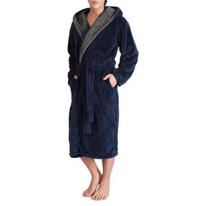 Local Stock Luxury Plush Oversize Winter Soft Warm Long Velour <b>Bathrobe</b> <b>Hooded</b> Men Thick Night Fleece Pockets 100% Cotton - Product Image 3