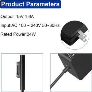 Nuevo Cargador de 24W 15V 1.6A para Laptop, Fuente de Alimentación para Microsoft <span class=keywords><strong>Surface</strong></span> Go/Go 2/Go 3/<span class=keywords><strong>Pro</strong></span> <span class=keywords><strong>4</strong></span> Core <span class=keywords><strong>M3</strong></span>/<span class=keywords><strong>Pro</strong></span> 3 Core <span class=keywords><strong>M3</strong></span>, Adaptador de Corriente CA - Product Image 5
