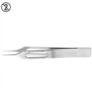 Hoskin # Pinzas Quirúrgicas Oftálmicas Desechables de Un Solo Uso, Rectas, de Acero Inoxidable, Instrumento Microquirúrgico - Product Image 3