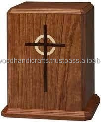 Urnes en bois en gros Boîte pour cendres adultes Urnes de crémation en bois pour hommes et femmes Urnes décoratives à bas prix - Product Image 2
