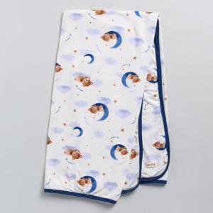 Organic Bamboo Swaddle <b>Wrap</b> Premium Quality Dream Print Baby <b>Blanket</b> - Product Image 2