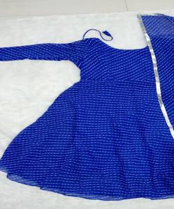 NUEVA COLECCIÓN Vestido de Trabajo para Mujer en Tela Georgette de Algodón con Estampado y Dupatta, Ropa Festiva, Precio al por Mayor, Prenda Étnica, Multicolor - Product Image 3