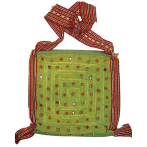 Patch Mirror Work Shoulder Bag Handmade Ethnic Fabric Carry Bag Boho Crossbody Tote <b>Purse</b> Traditional Embroidered Women Fashion - Product Image 2