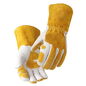 Gants de travail de protection des mains, durables, résistants à la chaleur, respirants, gants de travail à contraction, gants de sécurité en cuir pleine fleur de qualité supérieure - Product Image 1