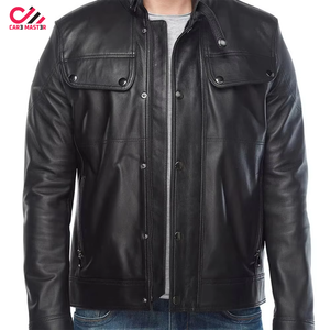 แจ็คเก็ตหนังไบค์เกอร์ดีไซน์วินเทจสุดเท่สำหรับผู้ชาย หนังแกะสั่งทำพิเศษ พร้อมแจ็คเก็ตหนังแบบเย็บลาย - Product Image 6