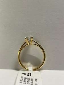 Anillo LED con Diamante Redondo de 0.65 Ct, Oro Amarillo de 18k, Cultivado en Laboratorio, Certificado IGI, Anillo de Aniversario Único para Ella - Product Image 3