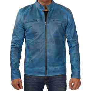 Último Diseño, Mejor Precio, Nueva Llegada, Ropa para Hombre, Chaqueta de Cuero en Oferta, Chaqueta de Cuero Vintage para Hombre, Cuello Alto - Product Image 1