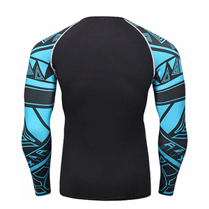 Men's High Quality Breathable Quick Dry Eco-Friendly Long Sleeve Gym Rash Guard with Custom Sublimation Printing OEM Wholesale - Product Image 6