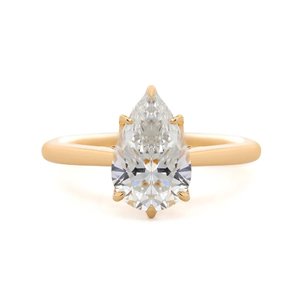 925 Sterling <b>Silver</b> Gold Adjustable Lab Grown Diamond <b>Ring</b> Elegant <b>Statement</b> Jewelry Brilliant Stone Setting for Women - Product Image 5