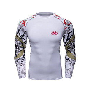 เสื้อคอมเพรสชั่นผู้ชายคุณภาพสูงรุ่นล่าสุด เสื้อคอมเพรสชั่นแขนยาวน้ำหนักเบาสำหรับผู้ชาย - Product Image 1