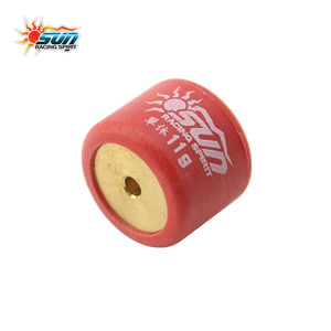 Rouleaux de poulie CVT en laiton SUN Racing 11G 20x15mm pour scooter PCX/CLICK125i/SKYDRIVE125, ensemble de rouleaux durables 6 pièces, nouveau rouge - Product Image 3