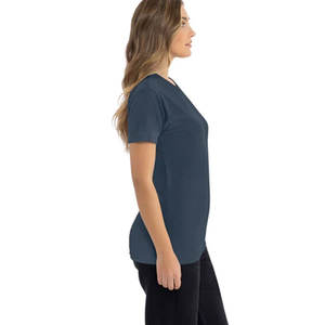 Camiseta (N6210) de Algodón de Buena Calidad con Estampado de Letras, Cuello Redondo Transpirable, Manga Corta, Corte Holgado, Ligera para Verano, Camiseta para Mujer - Product Image 3