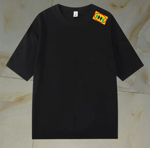 Camisetas de Algodón Grueso de 300 g/m² para Hombre, Moda Coreana, Cuello Redondo, Manga Corta, Color Sólido, Casual, Unisex, Básicas, Talla Grande - Product Image 6