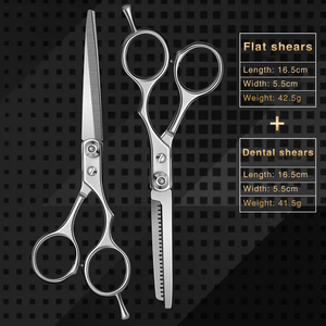 Juego de Tijeras de Peluquería Profesionales SAAR GLOBAL SURGICAL, Acero Inoxidable 6CR13, Hoja Afilada, para Diestros, Mango Largo, Uso en Salón - Product Image 4