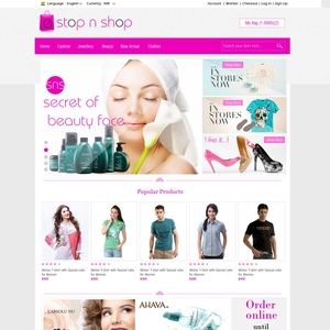 뷰티 메이크업 온라인 쇼핑 전문 웹 사이트 디자이너 Shopify Magento WordPress를위한 웹 개발 및 전자 상거래 웹 사이트 - Product Image 3