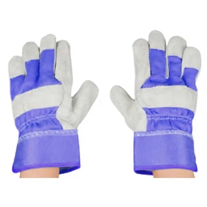 ถุงมือทำงานหนังวัวแคนาดาคุณภาพสูง ทนความร้อนและการเสียดสี บุด้วยผ้าฝ้าย สามารถปรับแต่งโลโก้ได้ เหมาะสำหรับคนงาน - Product Image 2