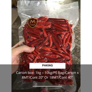 Piments rouges congelés (avec ou sans tige) de haute qualité, vietnamiens, congelés IQF - Product Image 6