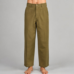 Pantalon Militaire Américain Premium en Toile Robuste Légère Coupe Droite Décontractée Taille Sûre Écologique - Product Image 1