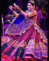Ensemble Lehenga Choli traditionnel indien pour femme, en coton brodé, robe de mariée longue, style ethnique pakistanais, coupe ample