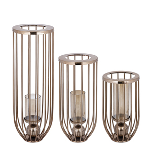 โรงงานเสนอขายเชิงเทียนแก้วทรงเฮอร์ริเคนสำหรับตกแต่งบ้านและงานแต่งงาน  ชามและโถผลไม้ตกแต่งทำมือ - Product Image 5