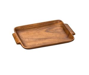 Plateau de service en bois écologique de qualité supérieure avec poignée en métal et ensemble de sous-verres, couleur personnalisable, élégant, durable, fait à la main, pour un usage domestique - Product Image 4