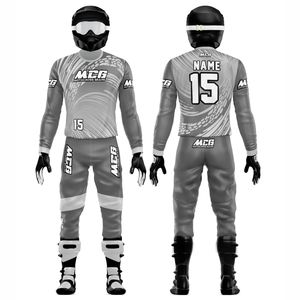 Combinaison de moto pour homme en tissu 100% polyester de qualité exceptionnelle, nouveau design vintage, impression par sublimation, maillot et pantalon de course MX - Product Image 1