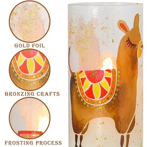 Velas de papel con calcomanías navideñas TOOWIN, velas románticas para cumpleaños y bodas, luces decorativas - Product Image 3