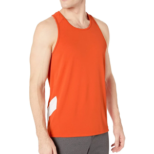 Nouveaux débardeurs de sport pour hommes, personnalisés, de haute qualité, respirants, en polyester uni, pour la gym, la course à pied, l'entraînement et l'usage quotidien. - Product Image 6