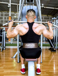 Ceinture de musculation en cuir de 4 pouces pour le soutien lombaire, entraînement en salle de sport, musculation, design conique - Product Image 6
