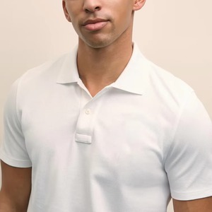 Vente en gros – T-shirt tricoté 100 % coton 220 GSM à manches courtes et col rond, couleur unie, pour l'été, décontracté, personnalisable avec logo, tendance - Product Image 6