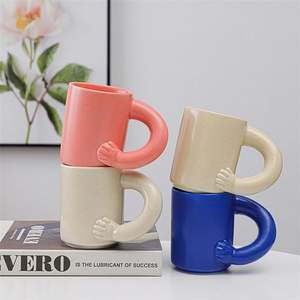 Venta al por Mayor de Tazas de Té de Cerámica del Fabricante Exportador, Precio al por Mayor, Logotipo Impreso y Diseño de Corazón para el Hogar y la Cocina, Precio Económico - Product Image 1