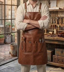 Tablier de Sommelier en Cuir Véritable Anti-Odeur Robuste pour Événements de Dégustation de Vins Étui de Luxe Tenue Professionnelle Hôtelière LPN-0368 - Product Image 3