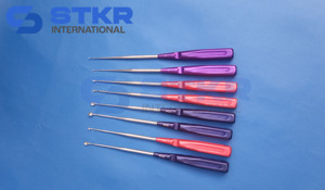 Curetas Cervicales para Ortopedia, Instrumentos Quirúrgicos para Columna Vertebral, Mejor Calidad, 8 Piezas - Product Image 2