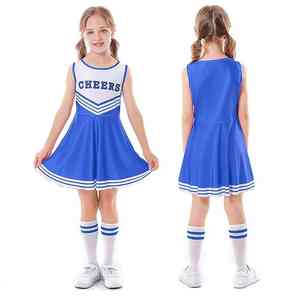 Tenue de style professionnel pour enfants, ensemble de performance en tissu de haute qualité, vêtements de danse pour filles, uniforme de cheerleading pour enfants, idéal pour l'école et le sport - Product Image 1