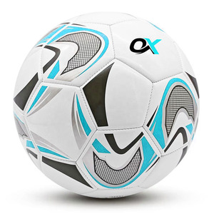 Ballon de football personnalisé Oxva Industries avec chambre à air en butyl, léger, écologique, haute rétention d'air - Vente en gros directe usine - Product Image 3