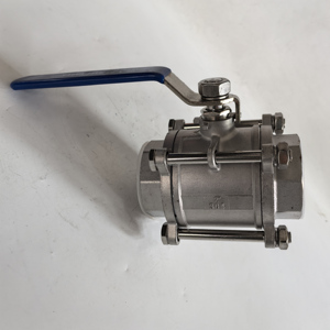 316L不锈钢三件式手动球阀1/2英寸3/4英寸中型内螺纹全孔水OEM - Product Image 3