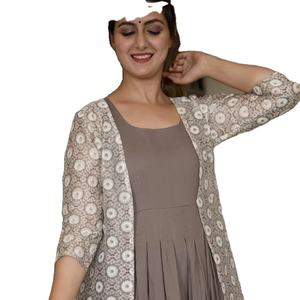 Ready-Made Multi Color Cotton Digital Print Vintage Wrinkle Free Loose Fit Casual <b>Kurti</b> Combo Set for Women Adults Online Sale - Product Image 1